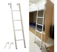 Escalera de metal para litera con diseño antideslizante y gancho para escalada segura en lofts, caravanas y literas