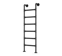 Escalera de metal para litera, montaje en pared, escalera de repuesto para litera que ahorra espacio para subir de forma segura en sótanos, áticos, dormitorios, hogares