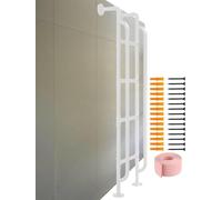 Escalera de Metal Resistente for litera con pasamanos (1 Unidad) - Escalera Personalizable for Loft Interior, Ideal for dormitorios y autocaravanas(White,134cm)