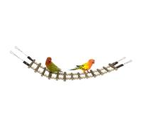 Escalera de pájaros para jaula, con ganchos, puente de escalada, juguetes de jaula de pájaros, para cacatúa, hámster, hurón, conura, ardilla, pinza, deslizador de azúcar, animal pequeño