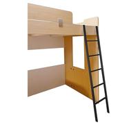 Escalera de Pared Blanca y Negra para sótano, 30, 36, 40, 48, 55, 60, 72, 88 y 92 Pulgadas, Ideal para áticos, lofts, Camas Altas o literas de Hierro Forjado para caravanas y remolques de Vi