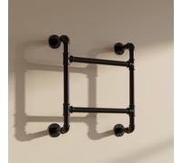 Escalera de pared de 2 peldaños - Escaleras montadas en la pared para literas y acceso al techo - Escalera de metal con 2 peldaños - Sistema modular para ventanas, troncos, áticos, soportes de techo