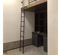 Escalera de Pared de Alta Resistencia para emergencias de Pozo de Ventana, Escalera de Metal para Loft, Escalera de Pared para literas con Tubo de Hierro Negro, Escalera de Emergencia para i