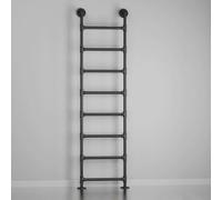 Escalera de Pared de Hierro Forjado Negra, diseño Universal Resistente para Acceso al ático y literas de Salida del sótano, 4 pies 5 pies 6 pies 7 pies 8 pies 9 pies - Fácil instalación(170cm/67in)