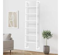 Escalera de pared de metal de 2,4 m para dormitorios y almacenes, ayuda de escalada resistente para un acceso seguro y evacuación rápida, diseño pesado para mayor seguridad y durabilidad