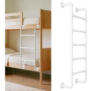 Escalera de pared para ático, de hierro forjado, para litera, ventana, acceso de pozo, escalera de paso para zonas pequeñas (230 cm)