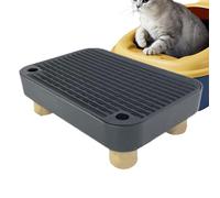 Escalera de - Paso de filtrada para Gatos | Plataforma de Soporte de Madera ABS, Ayuda de Entrada Estable para Gatos envejecidos, diseño de Limpieza de dispersión Reducida al Suelo, para