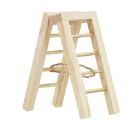 Escalera de pie en miniatura, 2,4 x 3,5 x 7,5 cm, 1 unidad. Hobbyfun