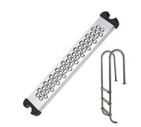 Escalera de piscina - Banda de rodadura de acero inoxidable, peldaño resistente | Reemplazo de escalera antideslizante, kit de inserción de escalón duradero, accesorio de escalada reforzado para