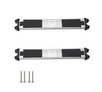 Escalera de piscina de acero inoxidable 304, pedal antideslizante para piscinas inflables, banda de rodadura de seguridad antideslizante, acabado negro, diseño de una sola unidad (2 piezas)