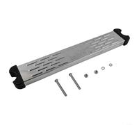 Escalera de piscina de acero inoxidable 304, revestimiento de goma antideslizante, resistente, fácil montaje, apto para escalera estándar, acceso seguro al aire libre, 50 x 10 x 5 cm, color blanco y