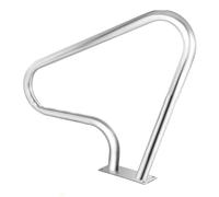 Escalera de piscina de acero inoxidable con capacidad de 250 libras, base de montaje rápido, ideal para parques acuáticos interiores y exteriores, sistema de soporte de seguridad de material 304