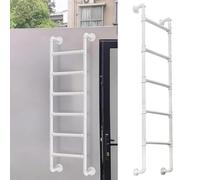 Escalera de Pozo de Ventana, Salida de Ventana de sótano de 30 a 88 Pulgadas, Resistente, de Hierro Forjado, para Exteriores, montada en la Pared del desván.