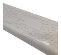 Escalera de repuesto de 49 cm, plástico resistente, antideslizante, plataforma de peldaño de piscina, escalón moldeado blanco para piscina enterrada sobre el suelo
