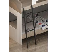 Escalera de repuesto para litera con ganchos y asa, escalones resistentes para camas elevadas, dormitorios, caravanas y cámper, soporta hasta 300 libras