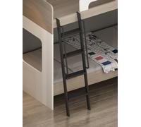 Escalera de repuesto para litera con mango de seguridad, escalones antideslizantes anchos, escalera de metal duradera para cámper, literas de autocaravana, acceso seguro y fácil