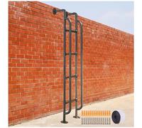 Escalera de Salida de Pozo, Escalera de Acceso al ático, Escalera de Hierro Forjado, Cama Alta con reposabrazos y Protector de Borde de Espuma de 13 pies de Largo, litera para Garaje, sótano