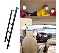 Escalera de seguridad con gancho para litera con escalones de metal ajustables para uso en RV, barco, loft y ático, soporta cargas pesadas