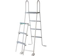 Gre ES1213 Escalera acero galvanizado piscinas elevadas 3 peldaños 134 cm