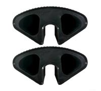 Escalera de soporte de pie para literas | Almohadilla antideslizante con base de goma | Se adapta a la mayoría de escaleras de cama de dormitorio universitario | Paquete de 2, negro (10 x 5,5 x 6 cm)