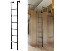 Escalera de Subida para ático de Alta Resistencia para litera de Biblioteca de Dormitorio, Escalera Recta montada en la Pared para Espacios Interiores Estrechos(230cm/91in)