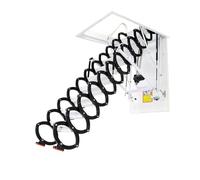Escalera de techo de ático eléctrica retráctil de aleación de aluminio, para ático interior y exterior retráctil (70 x 90 cm)