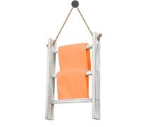 Escalera de techo de madera, elegante toallero, estante de almacenamiento multifuncional, soporte decorativo rústico, organizador de baño, toalla, dormitorio, sala de estar, entrada de la sala de