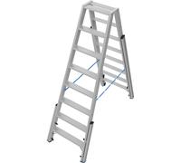 Escalera de tijera KRAUSE, con nivelación, ascenso por ambos lados