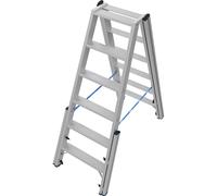 Escalera de tijera KRAUSE, con nivelación, ascenso por ambos lados