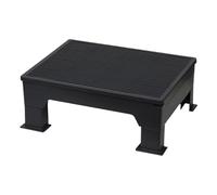Escalera de trampolín de cama, rampa ajustable en altura para bandeja de basura | con rejilla filtrante para gatos de patas cortas, mayores, adultos, interior y exterior, apartamento
