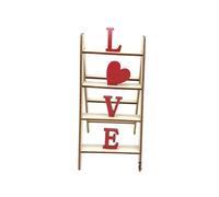 Escalera del Amor Decorativa | Decoración de Cartel de Amor de Madera - Decoración De Mesa En Forma De Escalera,Para Día de los Enamorados Fiesta Recepción Estantería Chimenea Escritorio