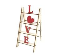 Escalera Del Día De Los Enamorados - Letrero De Amor De Madera Decoración San Valentín - Elemento Decorativo Romántico Para El Hogar,Para Día de los Enamorados Fiesta Recepción Estantería Chimenea