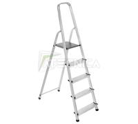 Escalera Domestica 5 Pasos de Aluminio Con Arco Atecnica SCA05P Resellable