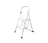 Escalera Domestica Aluminio 2 Peldaños, Escalerilla Blanca