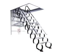 Escalera eléctrica para desván con control remoto, escalera plegable telescópica para un fácil acceso al ático del techo