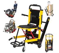 Escalera eléctrica sobre orugas, silla de ruedas manual para ancianos discapacitados, capacidad de carga de 363 libras, plegable, ligera, fácil de subir y bajar escaleras