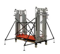 Escalera elevadora móvil para renovación y construcción, diseño portátil con altura de elevación ajustable