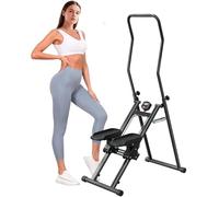 Escalera escaladora Plegable para el hogar, máquina escaladora Vertical de Pedal Grande para Entrenamiento de Cuerpo Completo,escaladores para Ejercicio en casa (Tipo de Resorte: Negro)