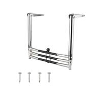 Escalera extensible de acero inoxidable de 3 niveles, telescópica, para barco, natación, piscina