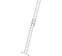Escalera extensible de peldaños planos, 2 tramos MUNK, con traviesa nivello®