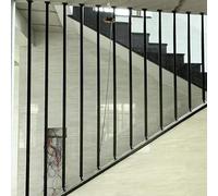 Escalera exterior ils 100-160 cm Juego de barandillas metálicas con kit de montaje de agarre de seguridad para escaleras separador de habitación estilo 3 135 cm