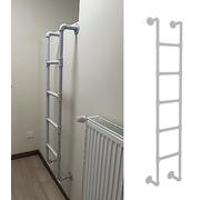 Escalera industrial de hierro forjado para salida segura de ventana de sótano, literas, camas elevadas y acceso al techo al aire libre