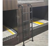 Escalera Industrial de Hierro Resistente for litera, 1 Pieza, for Ventana de Salida y Escape, Ideal for Subir a azoteas al Aire Libre.(Black,122cm)