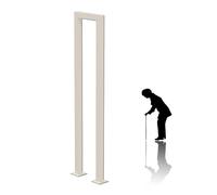 Escalera industrial mate en forma de U - Barandilla de hierro forjado negro para loft interior, garaje, jardín, pasillo, barandilla de escalera para mayor seguridad y estilo