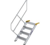 Escalera industrial MUNK, peldaños de aluminio, anchura de peldaños 800 mm