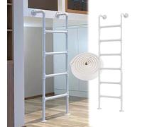 Escalera industrial para litera con almohadillas antideslizantes, soporta 440 libras para escape de incendios de emergencia y acceso al espacio de arrastre
