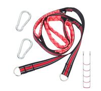 Escalera inflable de cuerda para barco, asistencia de escalada de 5 escalones, diseño plegable, ganchos de liberación rápida + correas de cuerda reforzadas, marco de cincha de nailon de marino