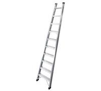 Escalera KTL triple con base Industrial peldaño ancho - Tamaño: 11 x 3 peldaños