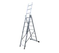 Escalera KTL triple con base Profesional - Tamaño: 3x11 peldaños