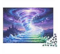 Escalera Mágica Puzzle de 1000 Piezas Papel para Adultos Escena Nocturna Fantástica Juego de Puzzle 1000 Piezas Decoración Hogar Regalo 52x38cm/1000pcs